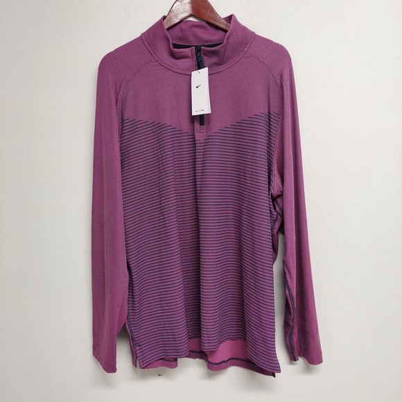 Nike Dri-Fit ADV Vapor DH0982-621 Purple 1/4 Zip L/S Golf Jacket Men's 2XL - Picture 1 of 5